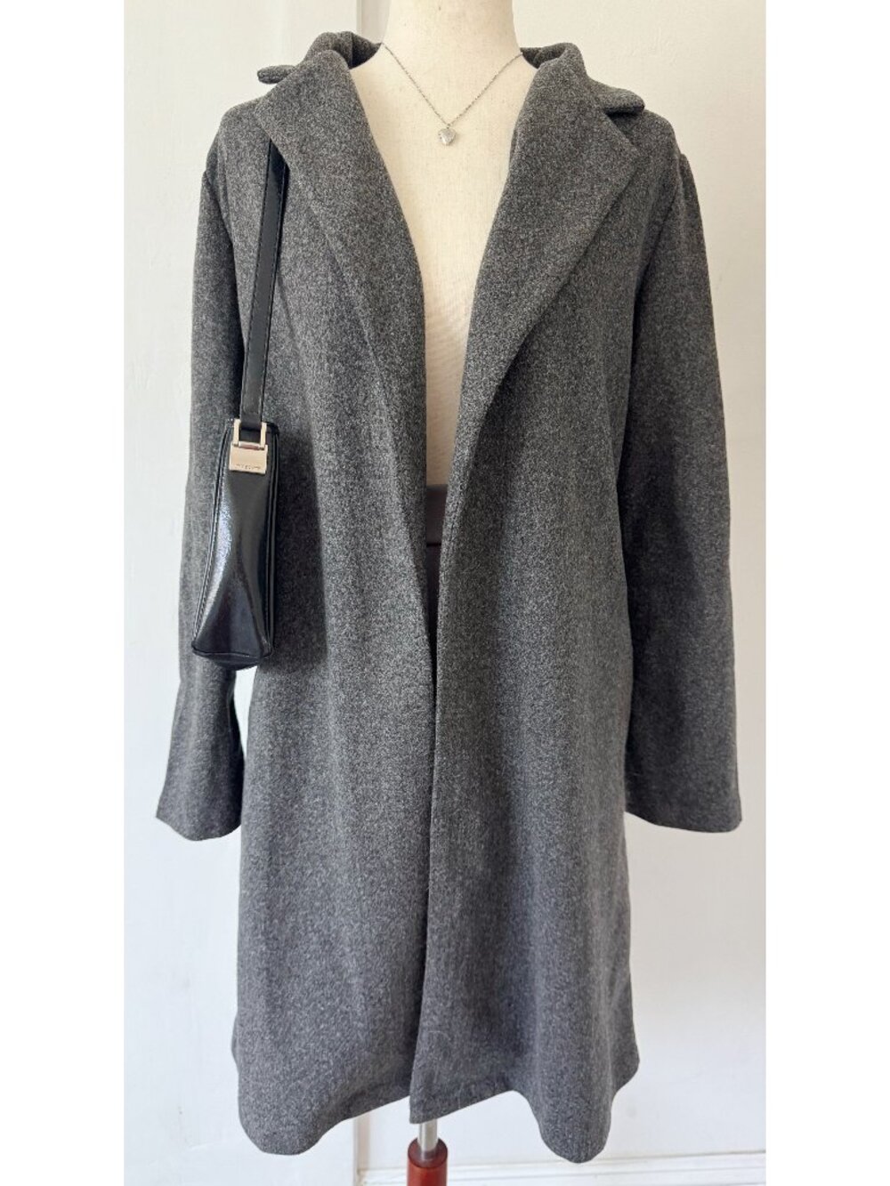 H&M Grey Long Winter Coat Blazer